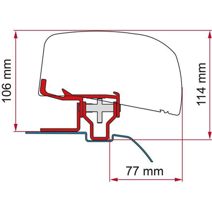 Fiamma F40van 210 Kit for Nissan NV200 RHD (98655Z175)