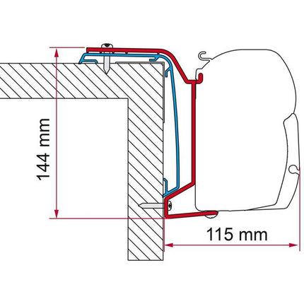Fiamma F45 Kit Rapido Series S6 606F ≥ 2024 (98655Z173)