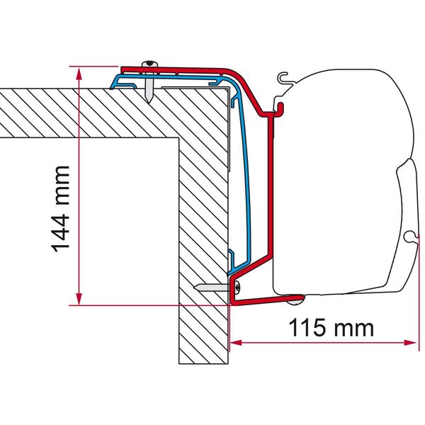 Fiamma F45 Kit Rapido Series S6 606F ≥ 2024 (98655Z173)