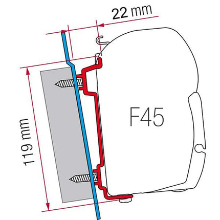 Fiamma F45s/F70 Kit for Transit/Sprinter/Crafter (98655-741)