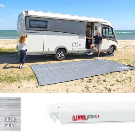 Fiamma F80L 450 Awning Polar White - Royal Grey Fabric (07840G03R)