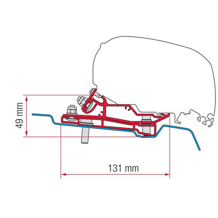 Fiamma F65/F80 Kit for Ford Transit H3 ≥ 2014 (98655Z108)