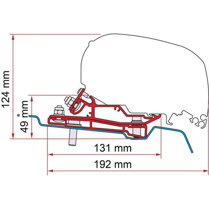 Fiamma F65/F80 Kit for Ford Transit L3 H3 320cm (98655Z145)