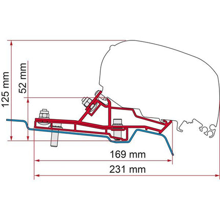 Fiamma F65/F80 Kit for Ford Transit H2-L3 340 (98655Z167)