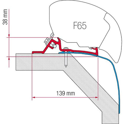 Fiamma F65/F80s Kit for Laika Rexosline / Kreos (98655-419)