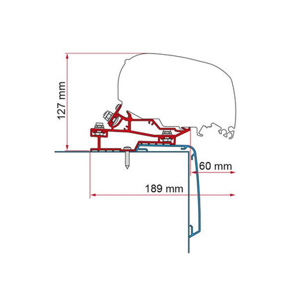 Fiamma F80 Adapter Kit Rapido C Line 425 (98655Z122)