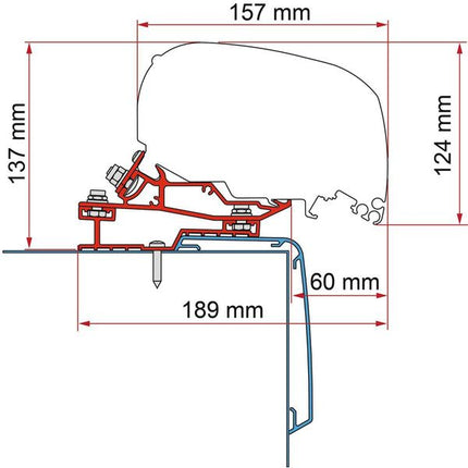 Fiamma F80L Kit for Rapido C55I C86I Motorhomes (98655Z138)