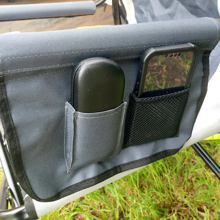 Olpro Directors Chair with side table Grey & Charcoal