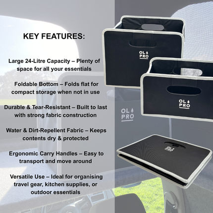 24L Folding Storage Box