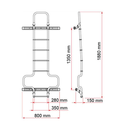 Fiamma DJ Ducato Ladder (02426-09B)