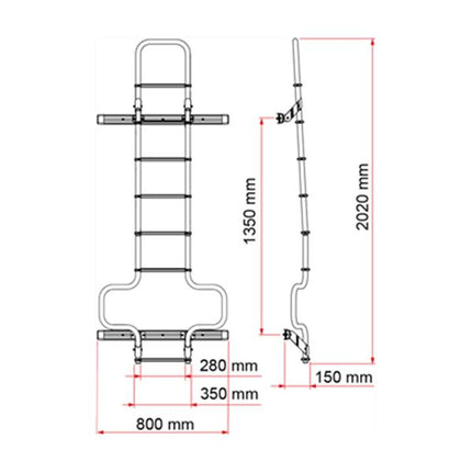 Fiamma DJ Ducato H3 Ladder (02426-17B)