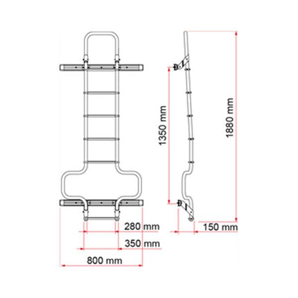 Fiamma DJ Ducato Ladder Deep Black (02426A09B)