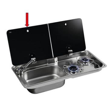 CAN 3000450 LH sink glass lid replacement for FL1766
