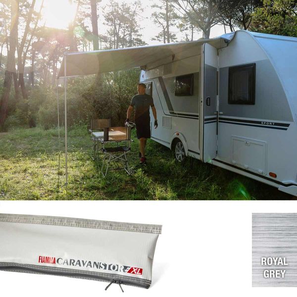 Fiamma Grey CaravanStore EVO 370 Royal Grey Fabric (08830D01R)