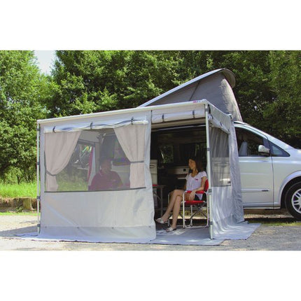 Fiamma F35 200 Awning Deep Black - Royal Grey Fabric (09001-01R)