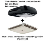 Truma Aventa Comfort 2500 2nd Gen Air Con Unit Black + Aventa Air Distributor Premium Cappuccino