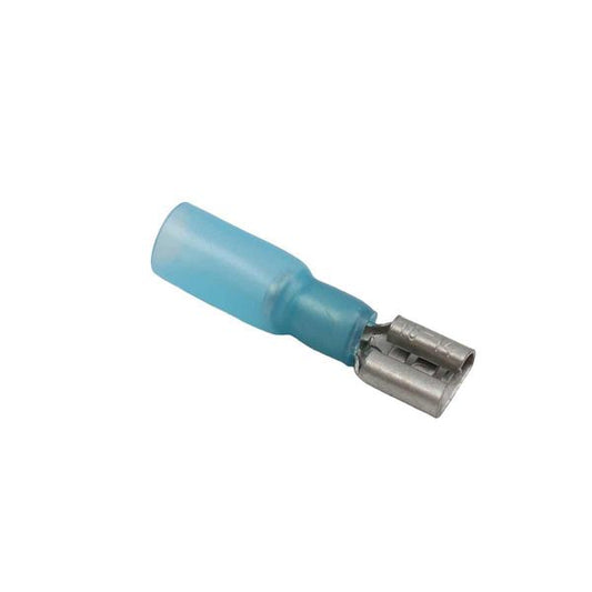 AMC Blue Heat Shrink Female Spade Terminal (6.3mm x 0.8mm / 10 Pack)