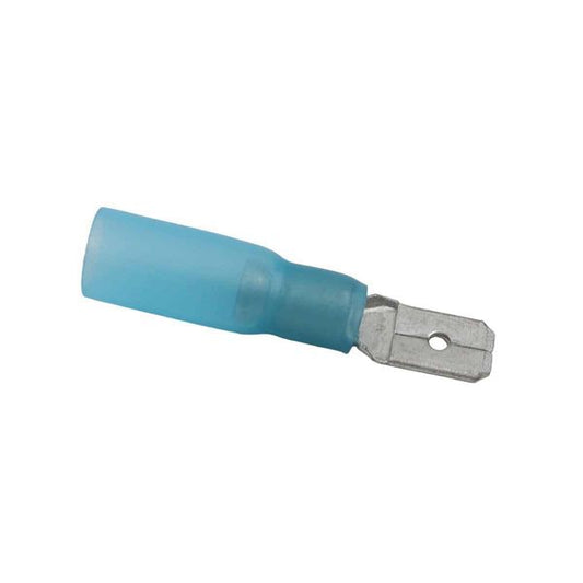 AMC Blue Heat Shrink Male Spade Terminal (6.3mm x 0.8mm / 10 Pack)