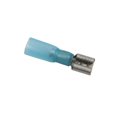 AMC Blue Heat Shrink Female Spade Terminal (6.3mm x 0.8mm / 100 Pack)