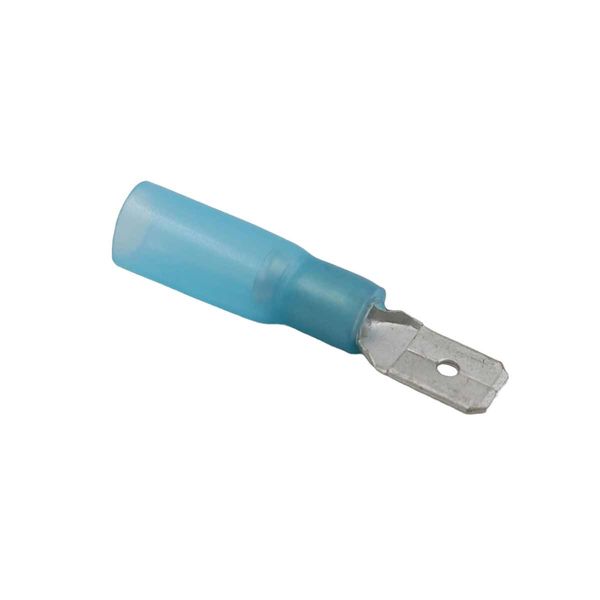 AMC Blue Heat Shrink Male Spade Terminal (6.3mm x 0.8mm / 100 Pack)