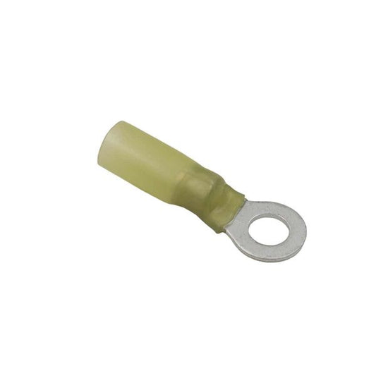 AMC Yellow Heat Shrink Ring Terminal (6.3mm ID / 100 Pack)