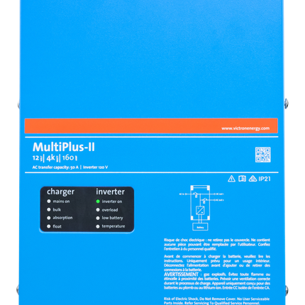 Victron MultiPlus-II 12V/3000VA Inverter/Charger 120-32A - 230V