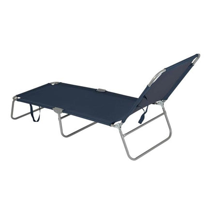 Bo-Camp Sun Lounger 5 Positions Blue