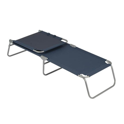 Bo-Camp Sun Lounger 5 Positions Blue