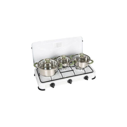 Bo-Camp Cookware Set Elan 3 Pieces RVS