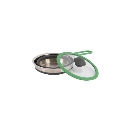 Bo-Camp Steel Pan with Lid Foldable Silicon 1.3 Litre