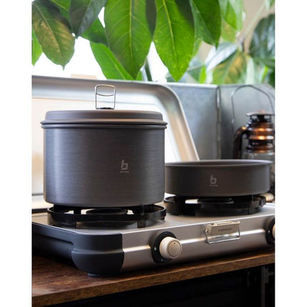 Bo-Camp Cookware Set Explorer 4 Pieces Hard Anodized Aluminium