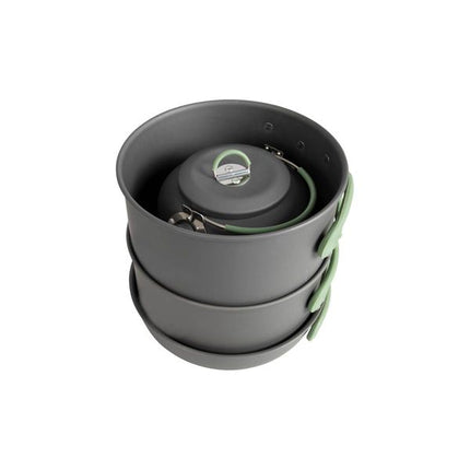 Bo-Camp Cookware Set Explorer 4 Pieces with Tea Kettle Aluminium
