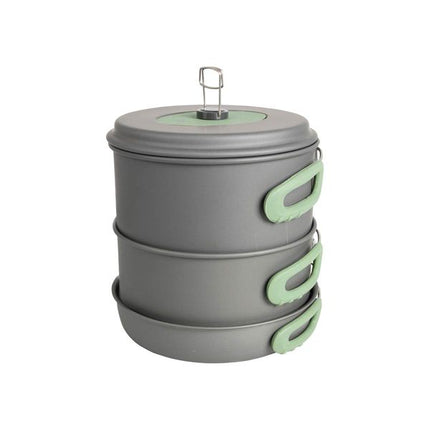 Bo-Camp Cookware Set Explorer 4 Pieces with Tea Kettle Aluminium