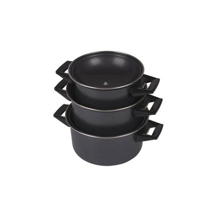 Bo-Camp Cookware Set Rondo 3 Pieces Carbon Steel