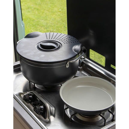Bo-Camp Cookware Set Trekking 7 Pieces Ceramic Coating Aluminium