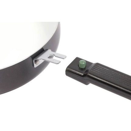 Bo-Camp Frying Pan Sprint Removable Handle Blk/White Dia 24cm