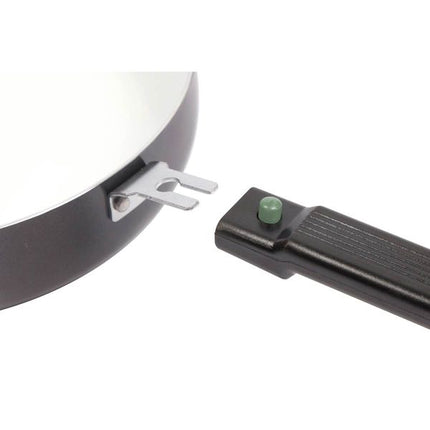 Bo-Camp Frying Pan Sprint Removable Handle Blk/White Dia 26cm