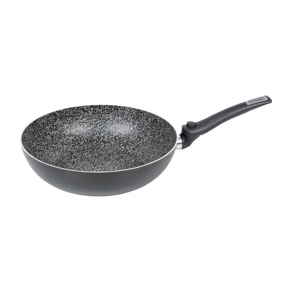 Bo-Camp Wok Pan Turn Folding Pan Handle Induction Dia 28cm