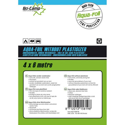 Bo-Camp Aqua Foil without Plasticizer Black 6x4 Metres