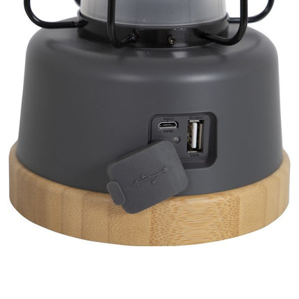 Bo-Camp Urban Collection Table Lantern Harlington Rechargeable