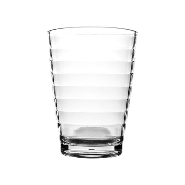 Bo-Camp Lemonade Glass Polycarbonate Ribbed 350 ml 4 Pieces