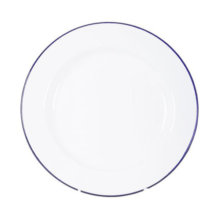 Bo-Camp Tableware Enamel 6 Pieces White/Blue