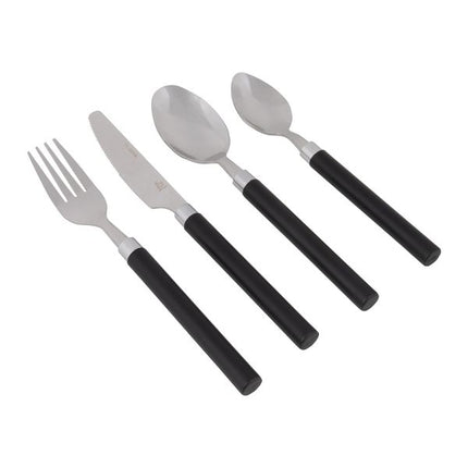 Bo-Camp Cutlery Set with Basket 24 Pieces 6 Persons