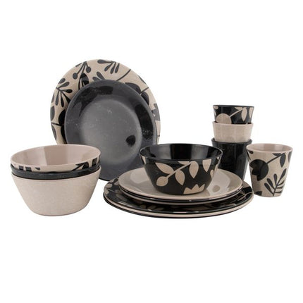 Bo-Camp Tableware Mix & Match Melamine 16 Pieces