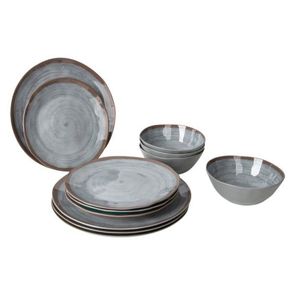 Bo-Camp Tableware Halo Melamine 12 Pieces
