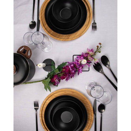 Bo-Camp Industrial Collection Dinner Plate Orville 4 Pieces Black