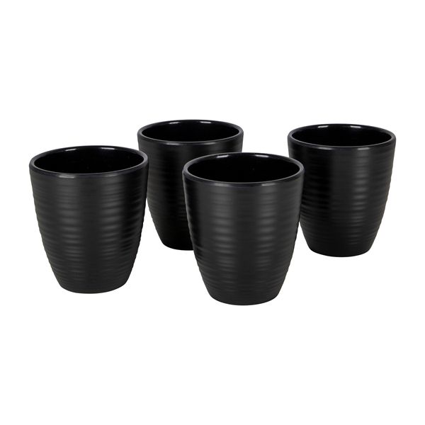 Bo-Camp Industrial Collection Mug Orville 4 Pieces Black