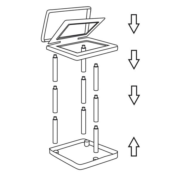 Bo-Camp Rubbish Bag Holder Ekologica