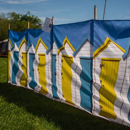 Olpro Beach Huts 5 Pole Windbreak (Wooden Poles)