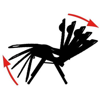 Crespo Zero Gravity Chair AL/232 Deluxe Dark Grey